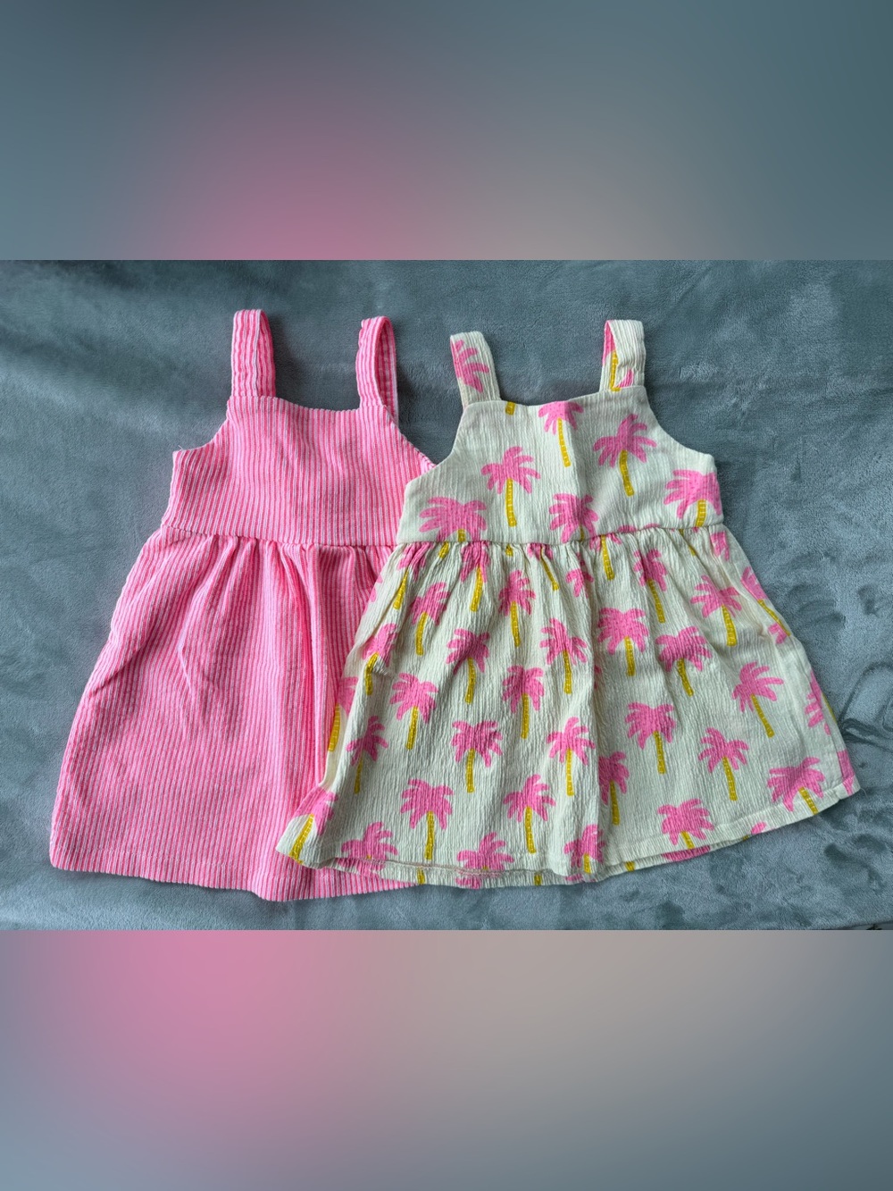Zara Pink Palm Tree Sundress Set